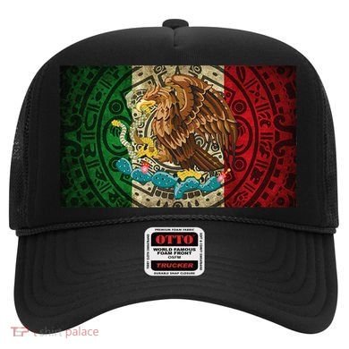 Mexican Flag Aztec Calendar Mexico Hat