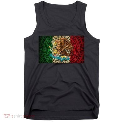 Mexican Flag Aztec Calendar Mexico Tank Top