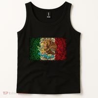 Mexican Flag Aztec Calendar Mexico Tank Top thumb 2