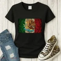 Mexican Flag Aztec Calendar Mexico Women's T-Shirt thumb 3