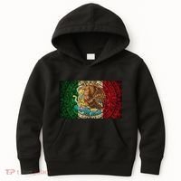Mexican Flag Aztec Calendar Mexico Kids Hoodie thumb 0