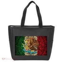 Mexican Flag Aztec Calendar Mexico Tote Bag thumb 0