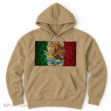 Mexican Flag Aztec Calendar Mexico Hoodie