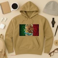 Mexican Flag Aztec Calendar Mexico Hoodie thumb 3