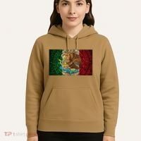 Mexican Flag Aztec Calendar Mexico Hoodie thumb 5