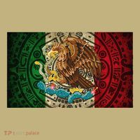 Mexican Flag Aztec Calendar Mexico Sweatshirt thumb 2
