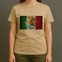 Mexican Flag Aztec Calendar Mexico T-Shirt thumb 4