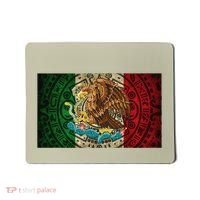 Mexican Flag Aztec Calendar Mexico Mousepad thumb 0