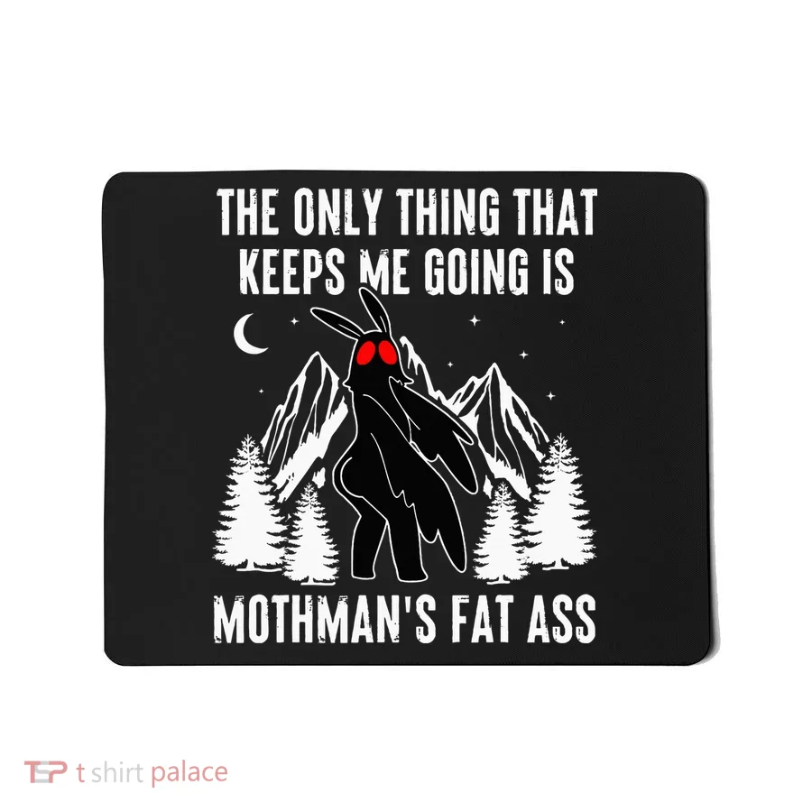Mothman Fat Ass Vintage Cryptid Funny Mothman  Mousepad