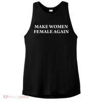 Make Female Again Ladies PosiCharge Tri-Blend Wicking Tank thumb 0