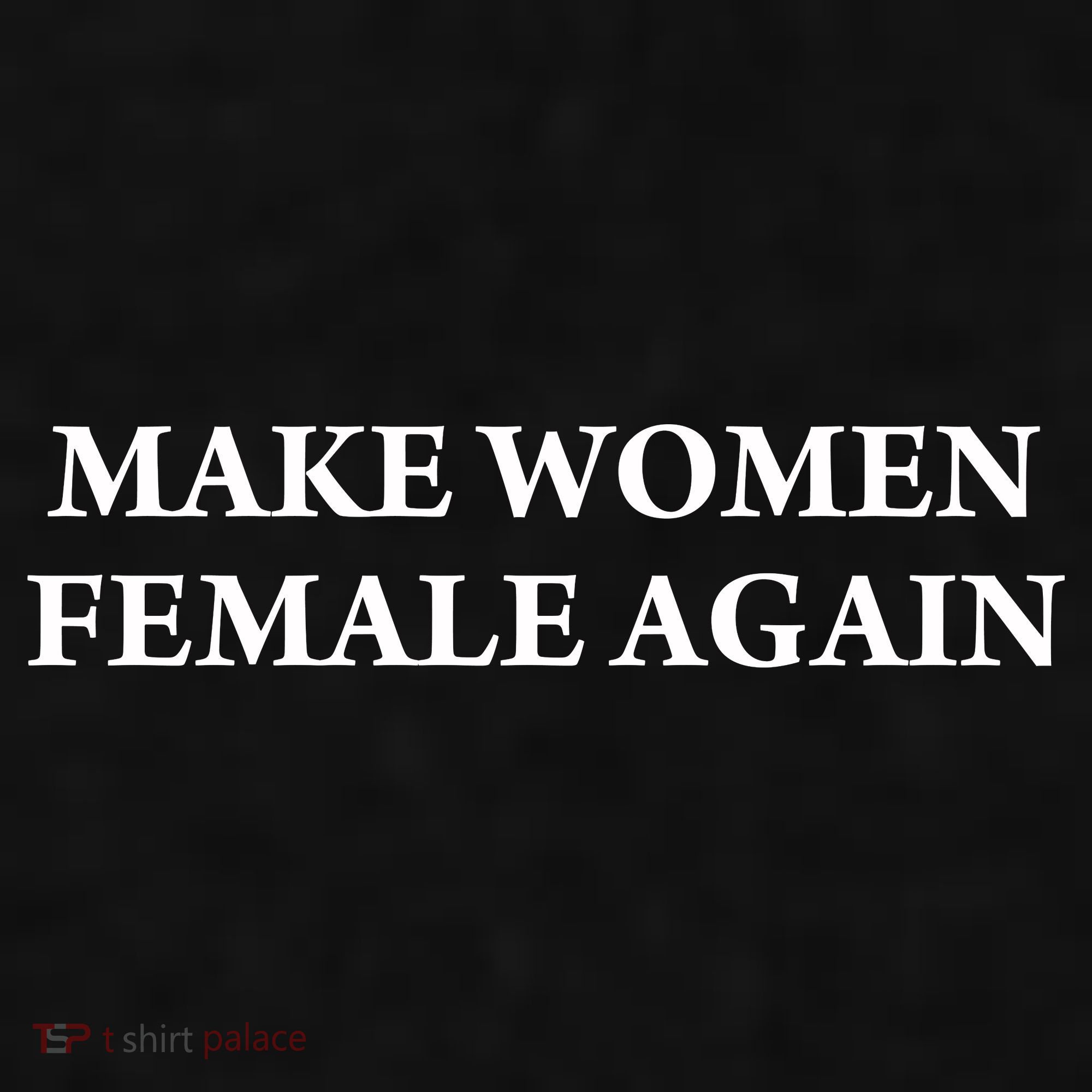 Make Female Again Ladies PosiCharge Tri-Blend Wicking Tank
