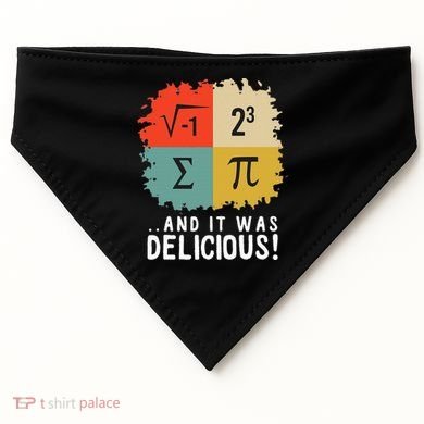 Math Funny Algebra Equation I Love Mathematics USA-Made Doggie Bandana