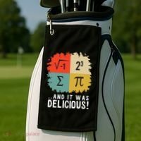 Math Funny Algebra Equation I Love Mathematics Golf Towel thumb 2