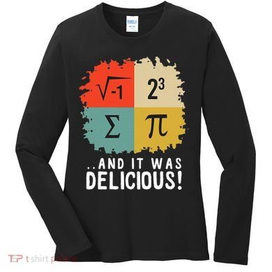 Math Funny Algebra Equation I Love Mathematics Women's Long Sleeve Shirt