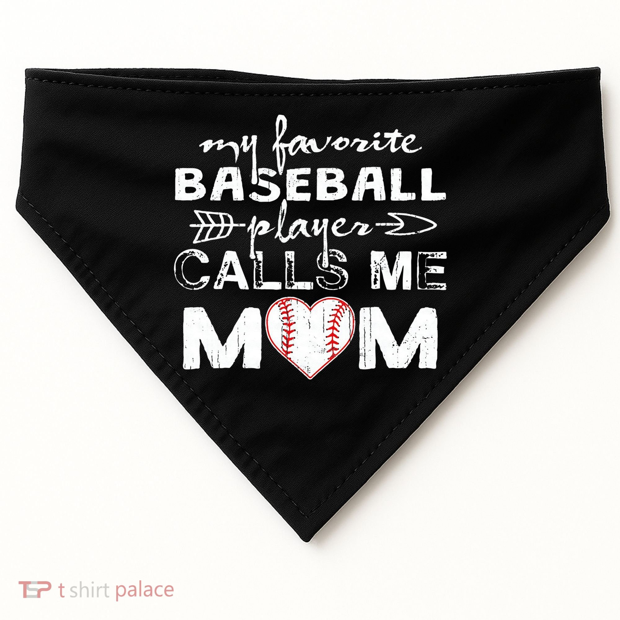 My Favorite Baseball Player Calls Me Mom, Mother's Day USA-Made Doggie Bandana