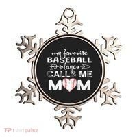 My Favorite Baseball Player Calls Me Mom, Mother's Day Ornament thumb 0