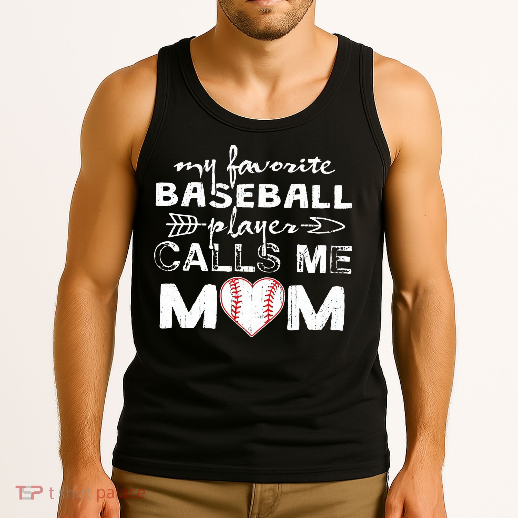 My Favorite Baseball Player Calls Me Mom, Mother's Day Tank Top