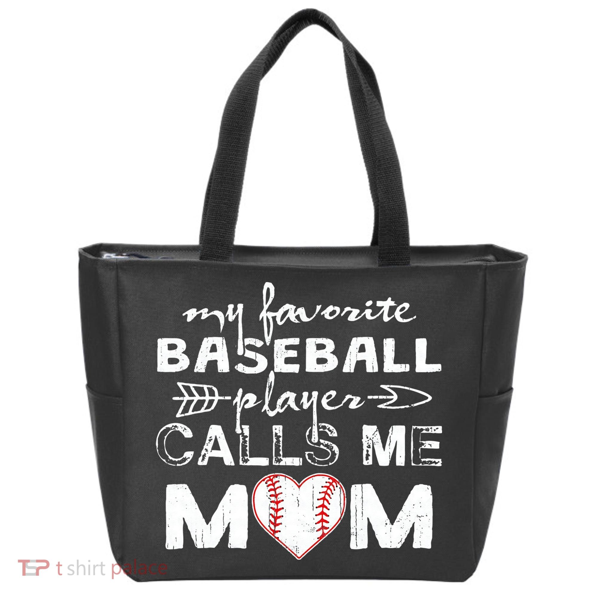 My Favorite Baseball Player Calls Me Mom, Mother's Day Tote Bag