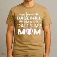 My Favorite Baseball Player Calls Me Mom, Mother's Day T-Shirt thumb 3