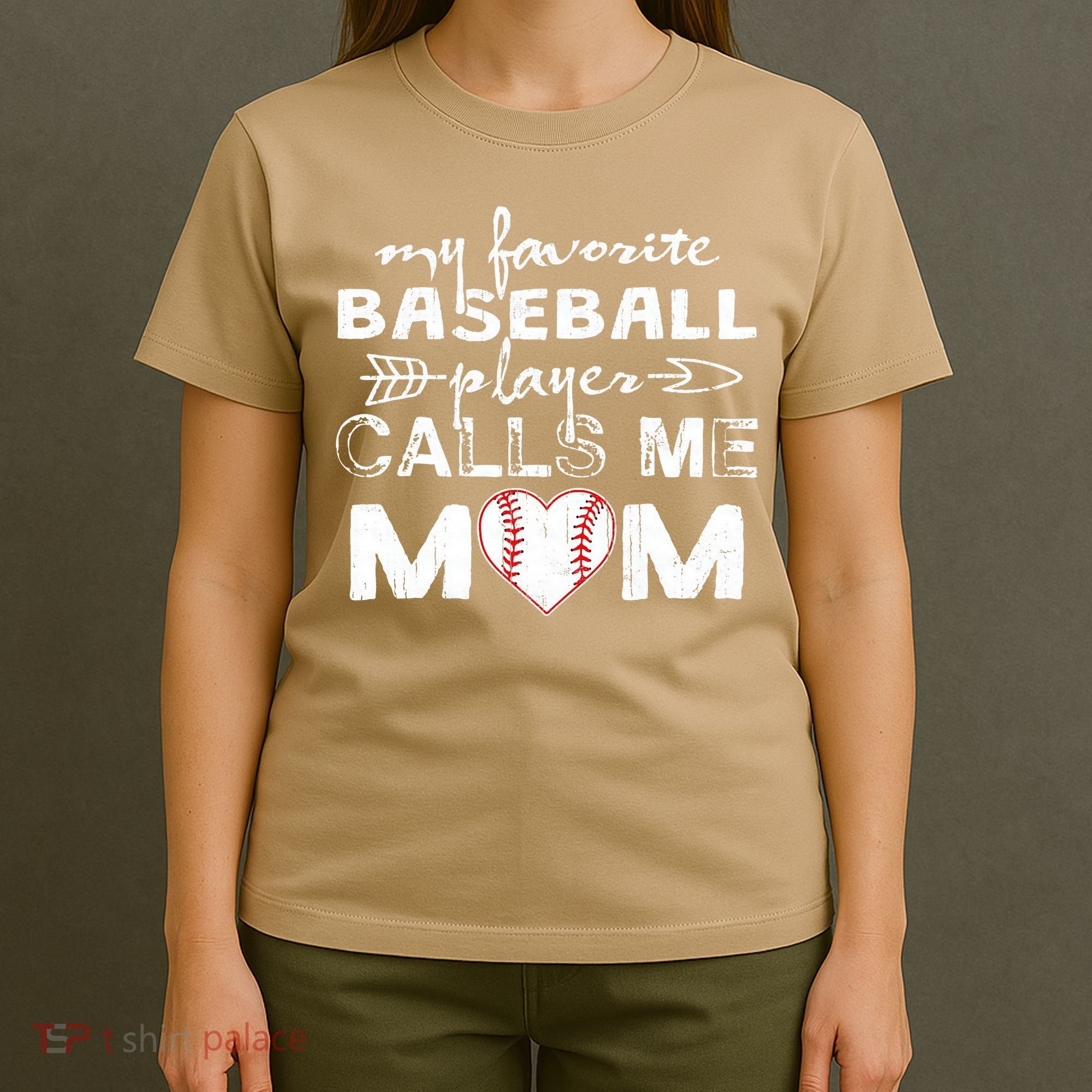 My Favorite Baseball Player Calls Me Mom, Mother's Day T-Shirt