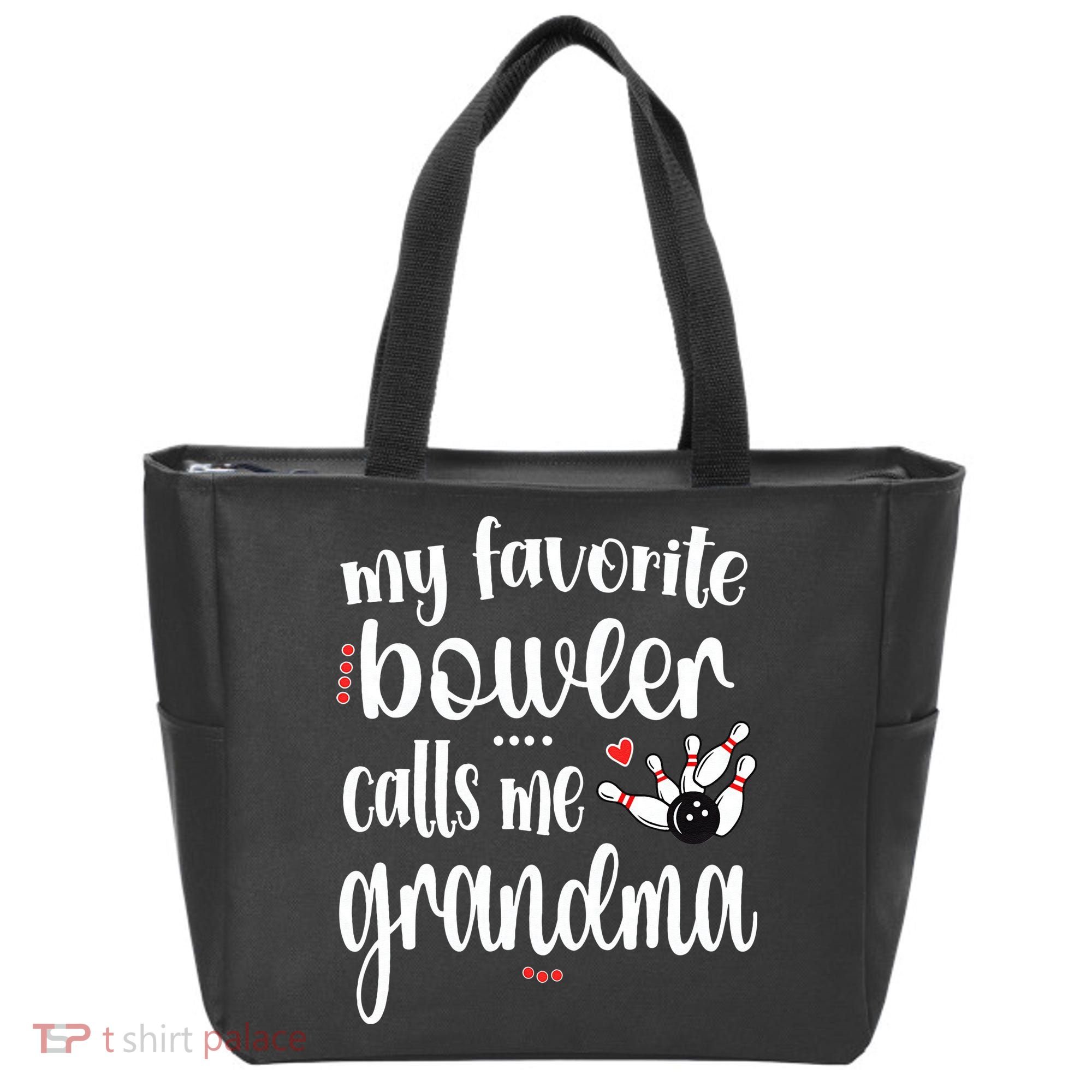 My Favorite Bowler Calls Me Bowling Grandma Tote Bag