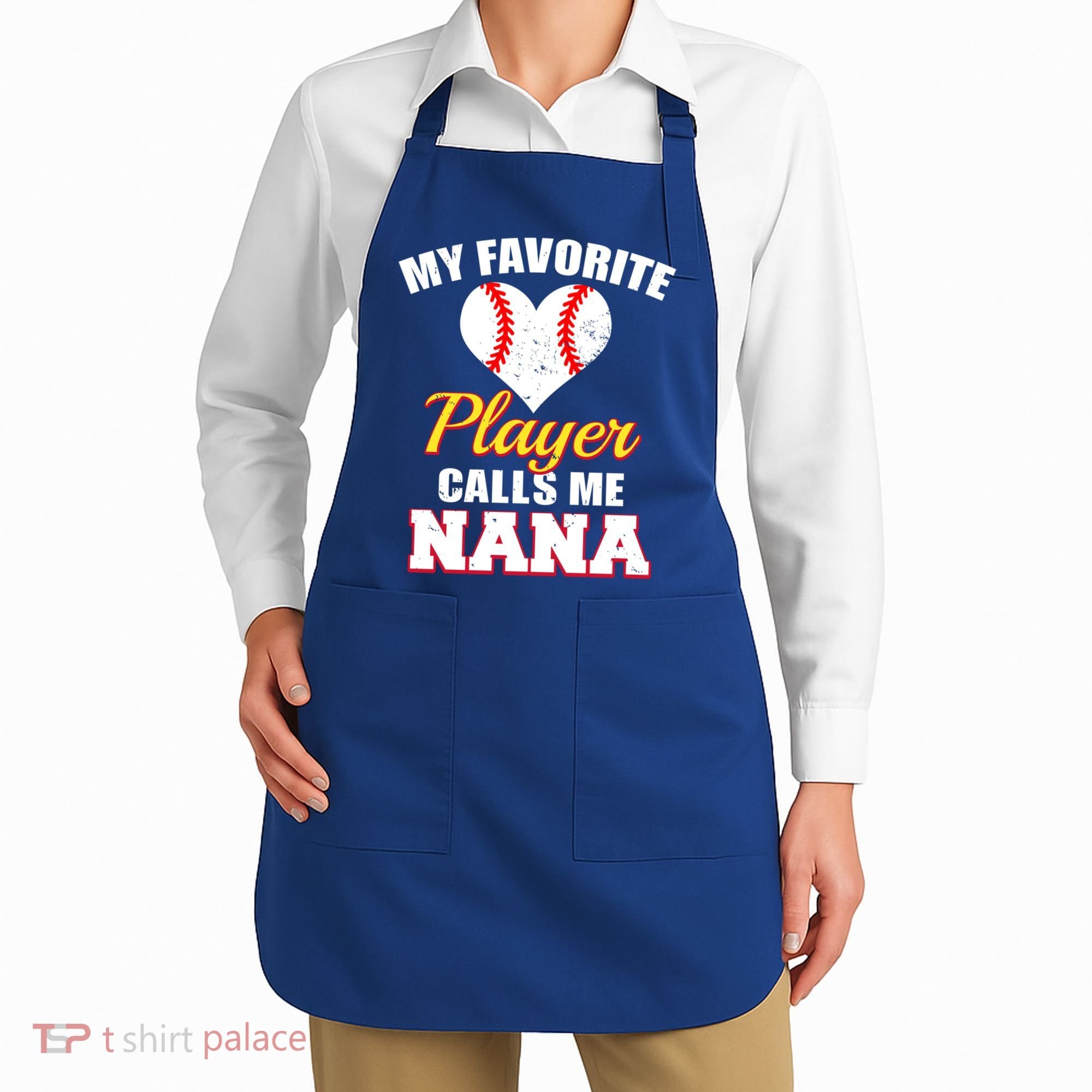 My Favorite Baseball Player Calls Me Nana Gift Apron