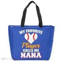 My Favorite Baseball Player Calls Me Nana Gift Tote Bag thumb 0