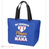 My Favorite Baseball Player Calls Me Nana Gift Tote Bag thumb 3