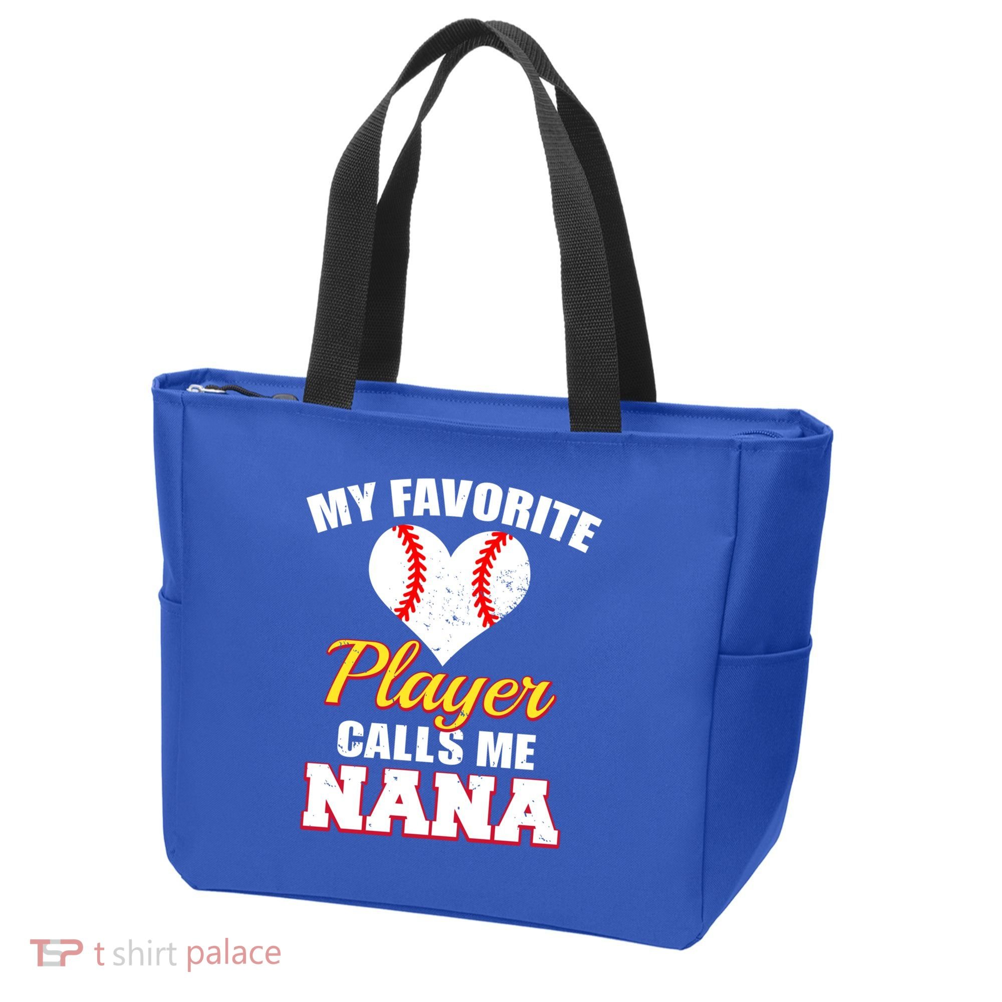 My Favorite Baseball Player Calls Me Nana Gift Tote Bag
