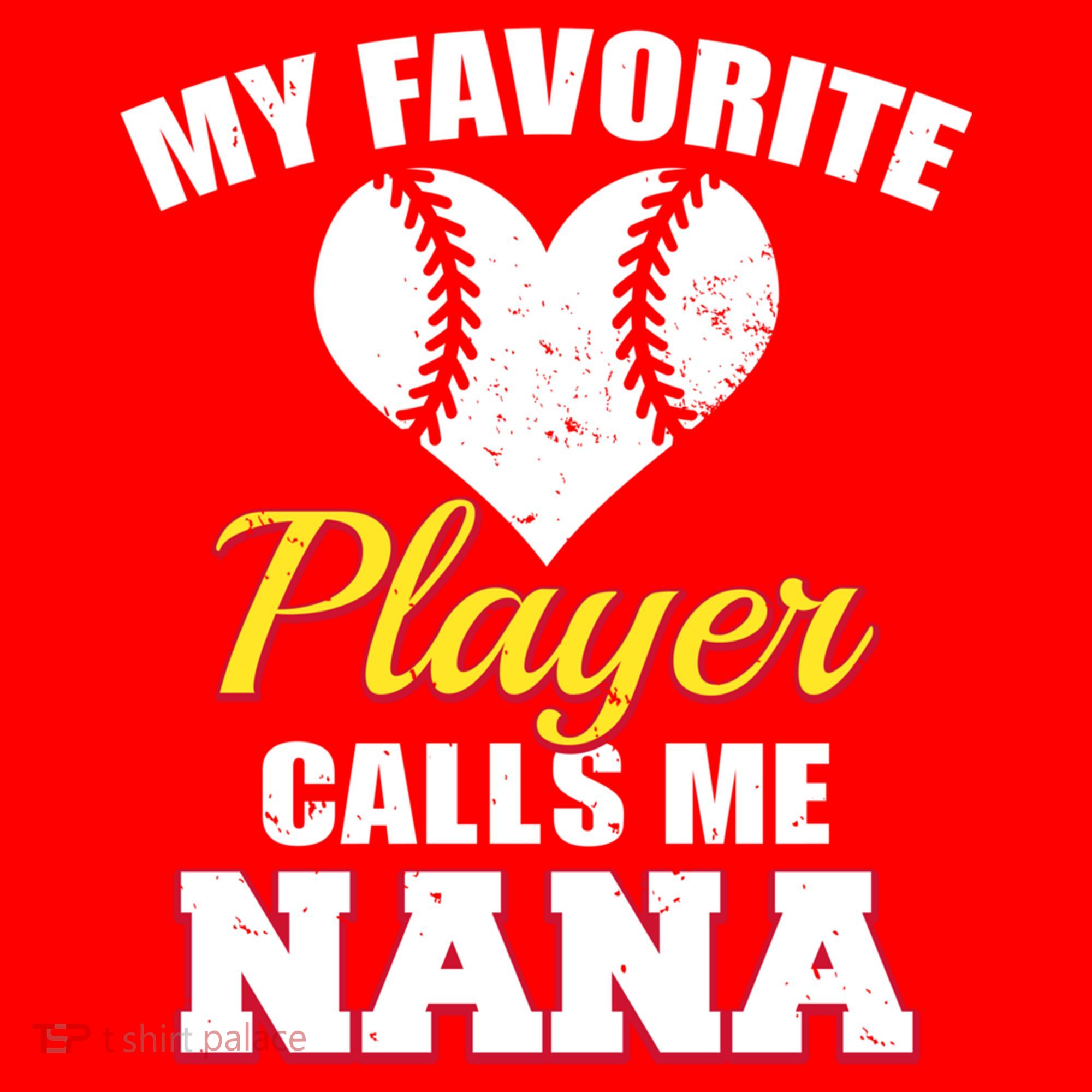 My Favorite Baseball Player Calls Me Nana Gift Santa Hat