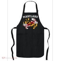 Maryland Flag Blue Crab T State Pride Retro Apron thumb 0