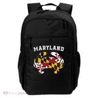 Maryland Flag Blue Crab T State Pride Retro Backpack thumb 0