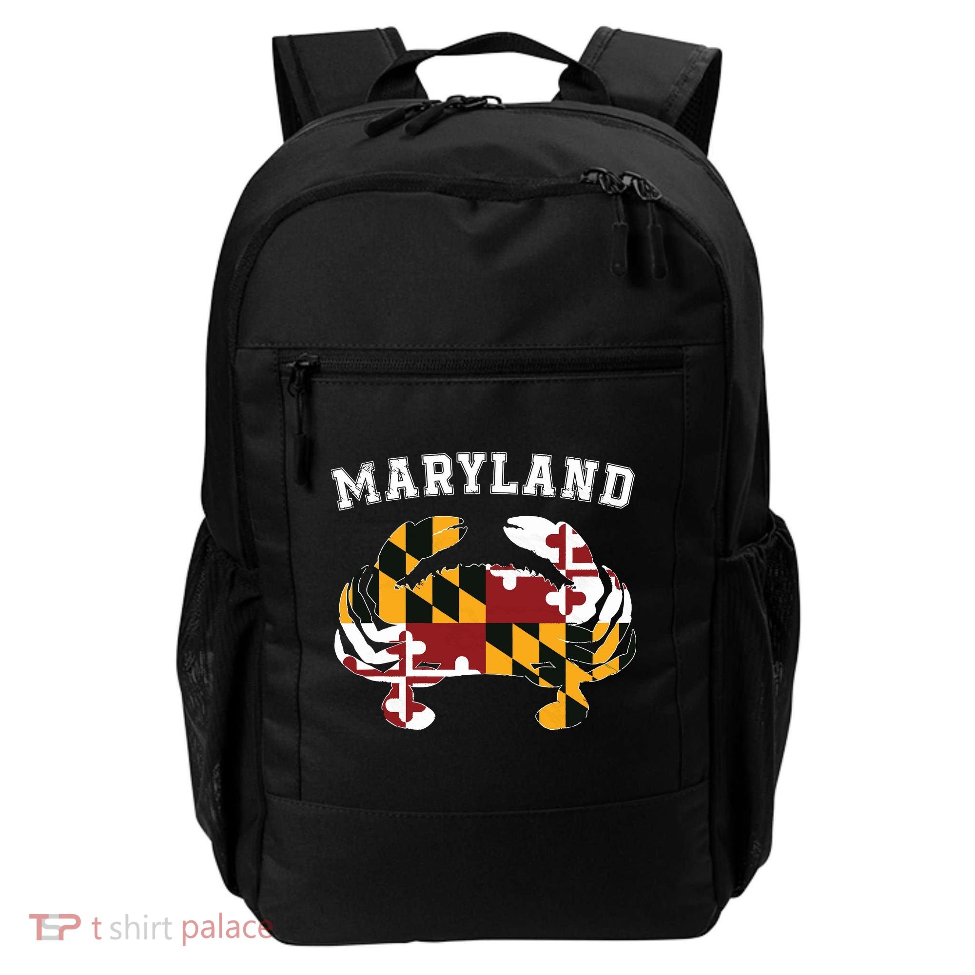 Maryland Flag Blue Crab T State Pride Retro Backpack