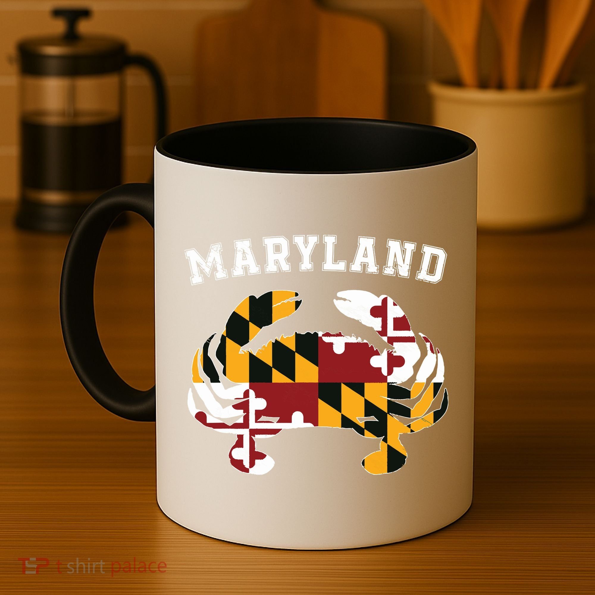 Maryland Flag Blue Crab T State Pride Retro Coffee Mug