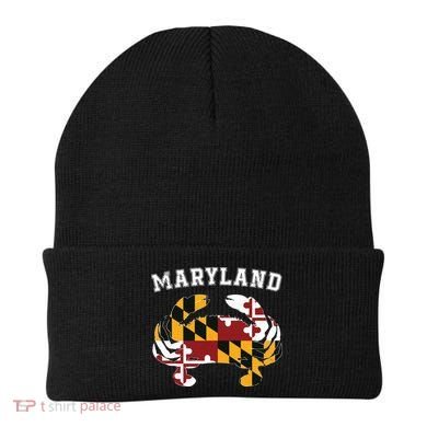Maryland Flag Blue Crab T State Pride Retro Beanie