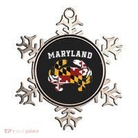 Maryland Flag Blue Crab T State Pride Retro Ornament thumb 0