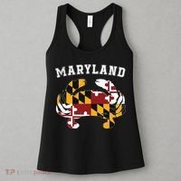 Maryland Flag Blue Crab T State Pride Retro Women's Tank Top thumb 3