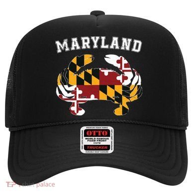 Maryland Flag Blue Crab T State Pride Retro Hat