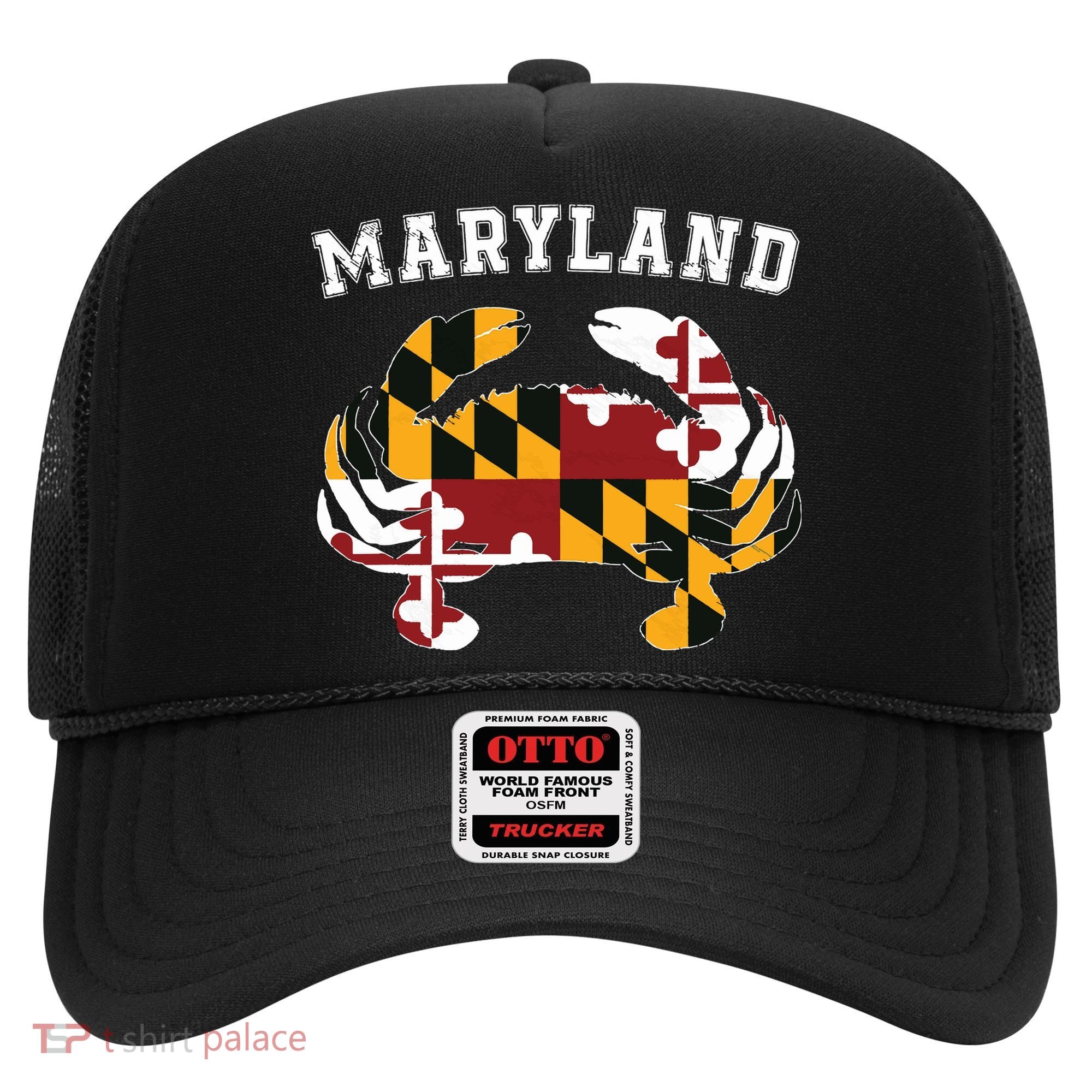 Maryland Flag Blue Crab T State Pride Retro Hat