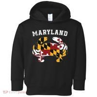 Maryland Flag Blue Crab T State Pride Retro Toddler Hoodie thumb 0