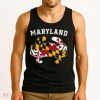 Maryland Flag Blue Crab T State Pride Retro Tank Top thumb 3