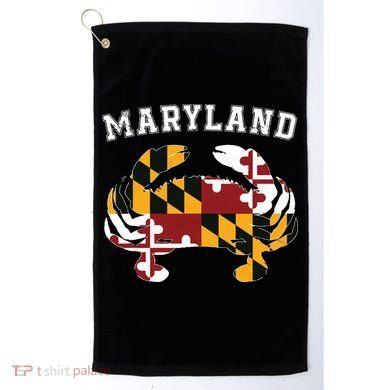 Maryland Flag Blue Crab T State Pride Retro Golf Towel