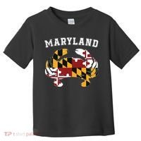Maryland Flag Blue Crab T State Pride Retro Toddler T-Shirt thumb 0