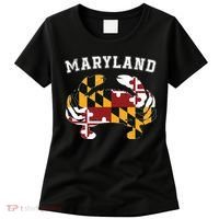 Maryland Flag Blue Crab T State Pride Retro Women's T-Shirt thumb 0