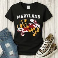 Maryland Flag Blue Crab T State Pride Retro Women's T-Shirt thumb 3