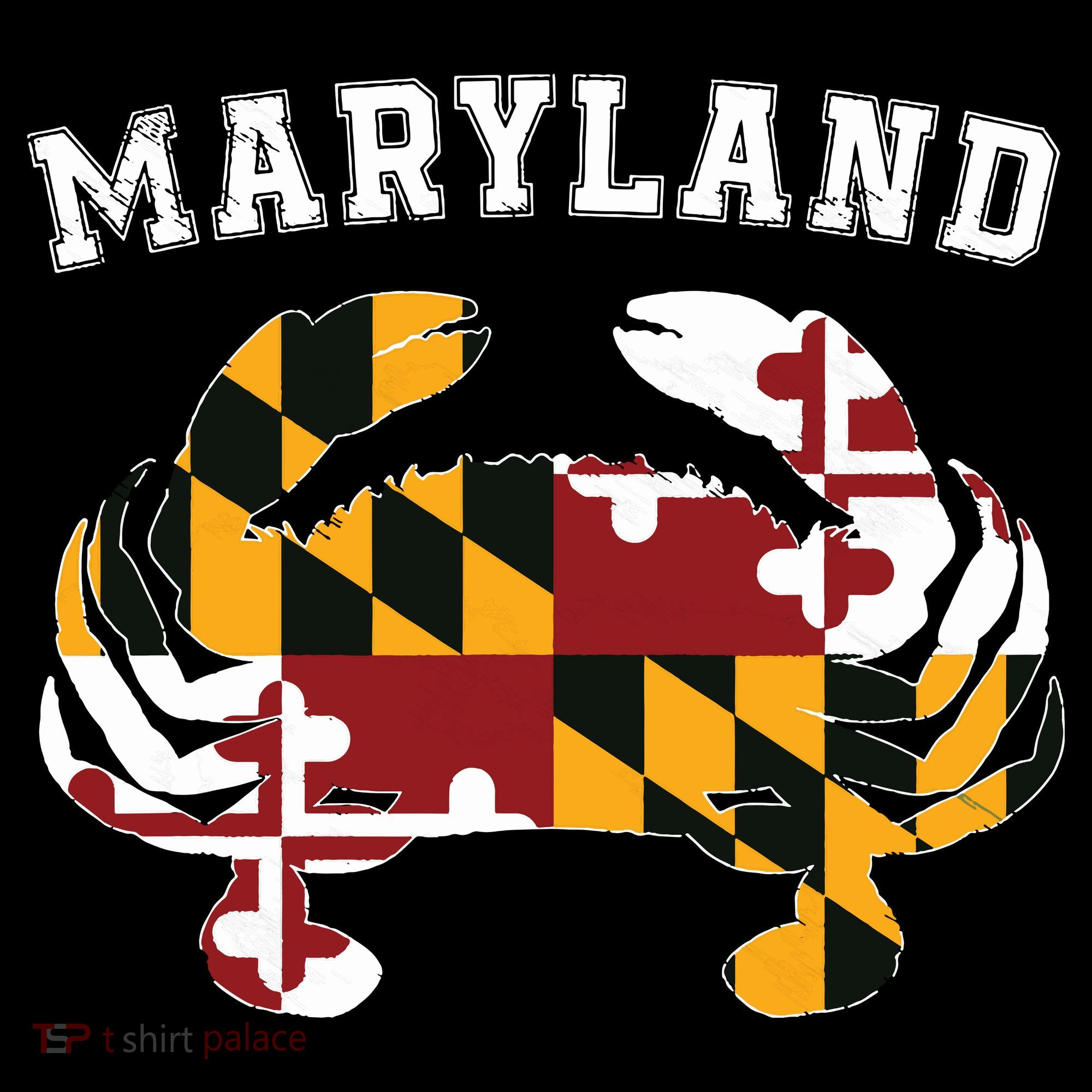 Maryland Flag Blue Crab T State Pride Retro Kids Sweatshirt
