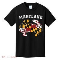 Maryland Flag Blue Crab T State Pride Retro Kids T-Shirt thumb 0