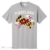 Maryland Flag Blue Crab T State Pride Retro T-Shirt thumb 0