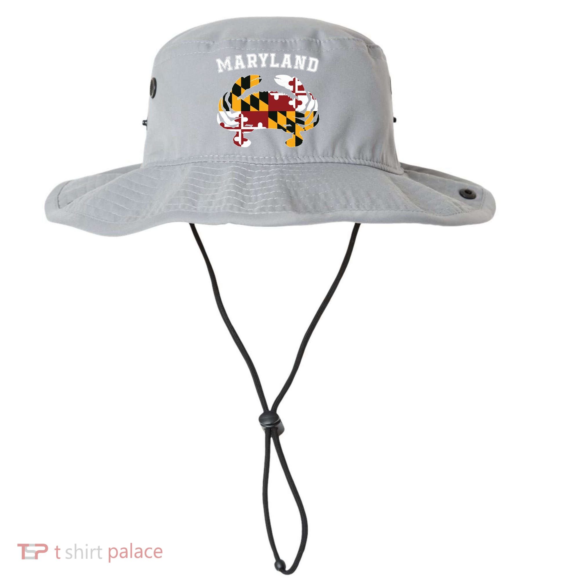 Maryland Flag Blue Crab T State Pride Retro Bucket Hat