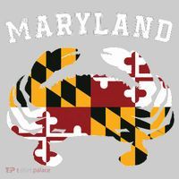 Maryland Flag Blue Crab T State Pride Retro Bucket Hat thumb 4